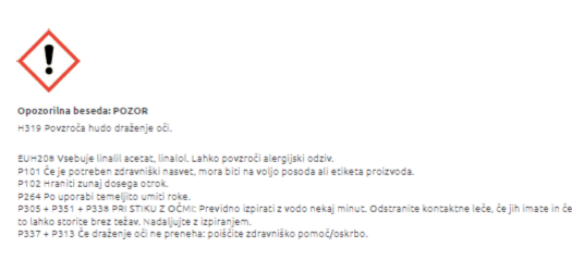 Varnostni list